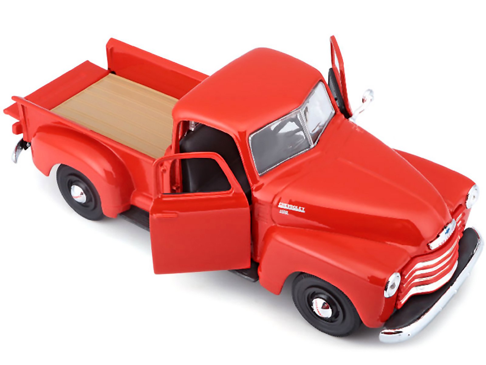 1950 Chevrolet 3100 Pickup Truck Omaha Orange 1/25 Diecast  Model Car by Maisto view 3