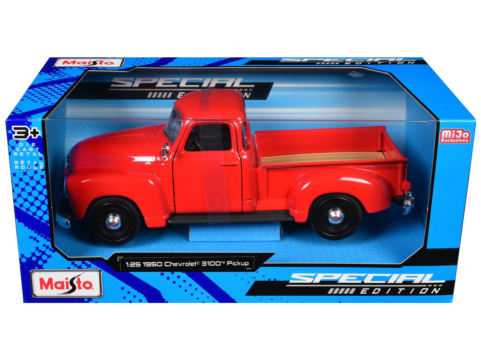 1950 Chevrolet 3100 Pickup Truck Omaha Orange 1/25 Diecast  Model Car by Maisto view 4