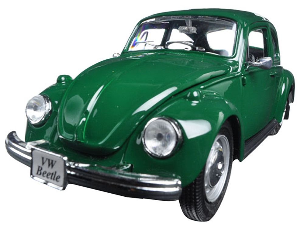 1973 Volkswagen Beetle Green 1/24 Diecast Model Car by Maisto view 2