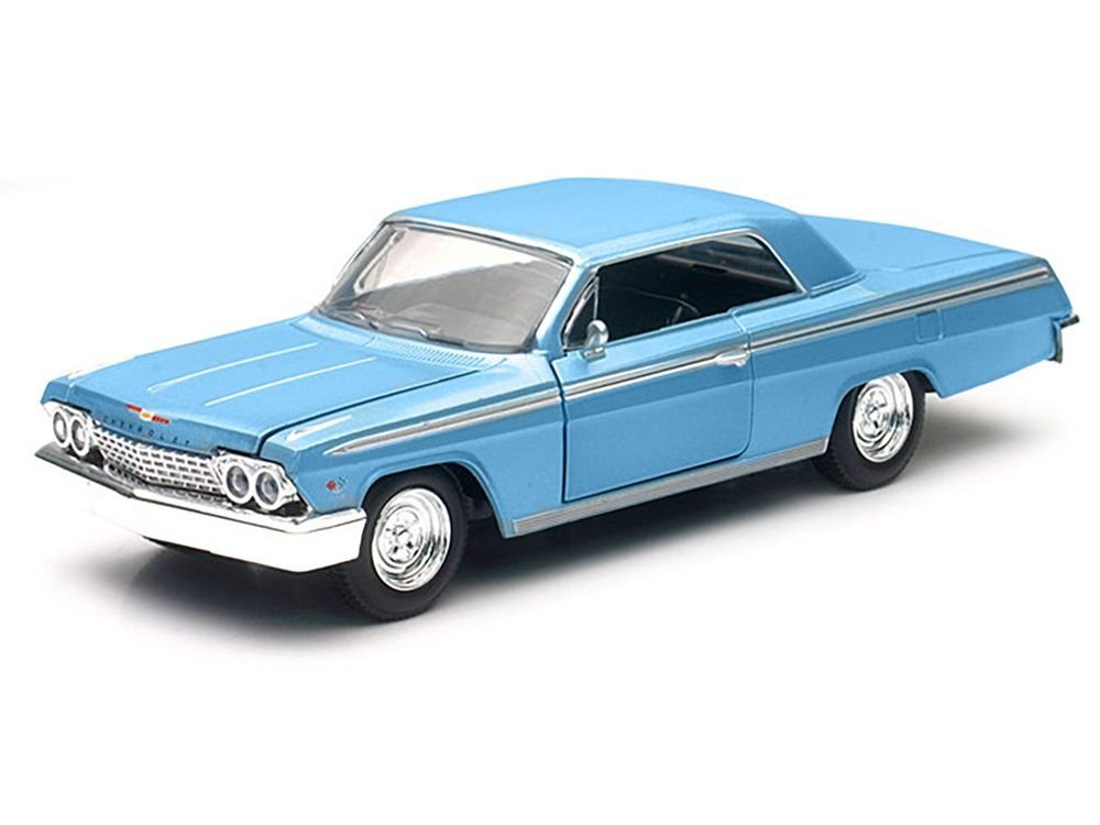 1962 Chevrolet Impala SS Blue 1/25 Diecast Model Car by New Ray view 2