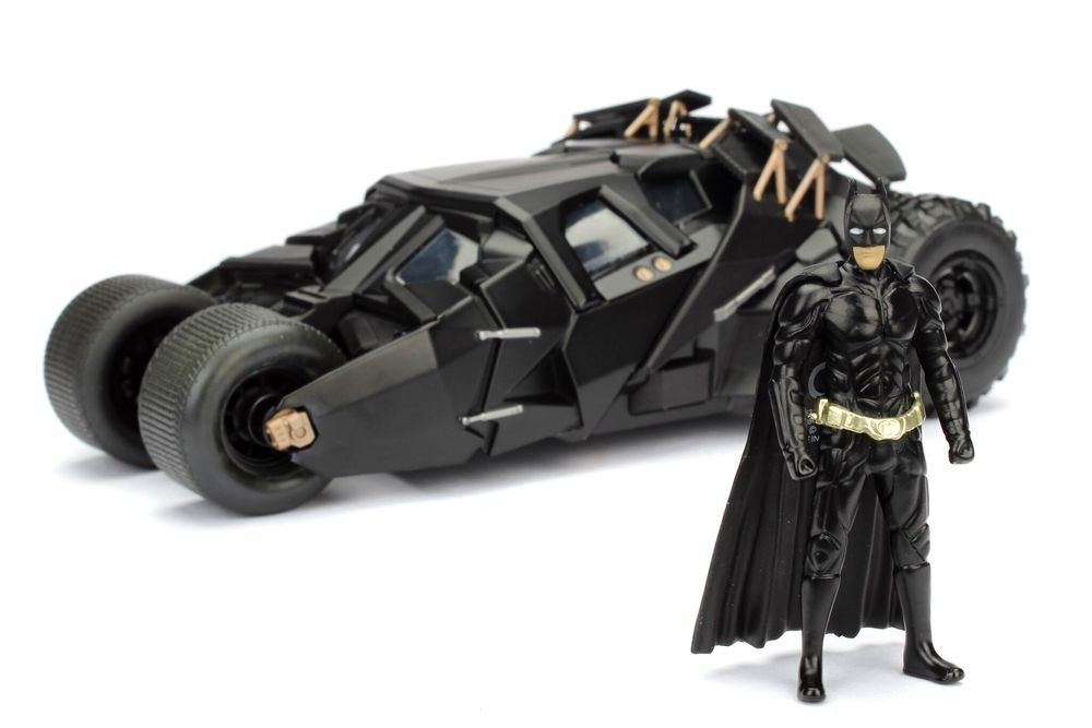 2008 "The Dark Knight" Tumbler Batmobile with Batman Diecast Figurine 1/24 Diecast Model Car by Jada view 2