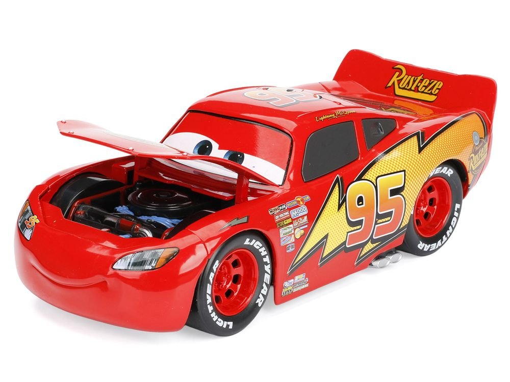 Lightning McQueen #95 Red Disney & Pixar "Cars" Movie "Hollywood Rides" Series Diecast Model Car by Jada view 2