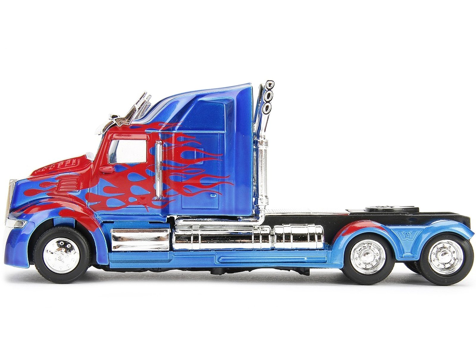 Western Star 5700 XE Phantom Truck Tractor Optimus Prime "Transformers: The Last Knight" (2017) Movie "Hollywood Rides" Series 1/32 Diecast Model Car by Jada view 2