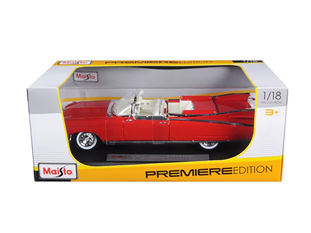1959 Cadillac Eldorado Biarritz Red 1/18 Diecast Model Car by Maisto view 3
