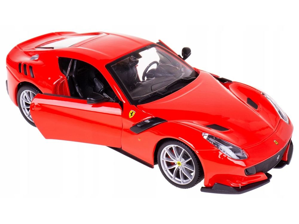 Ferrari F12 TDF Red 1/24 Diecast Model Car by Bburago view 2