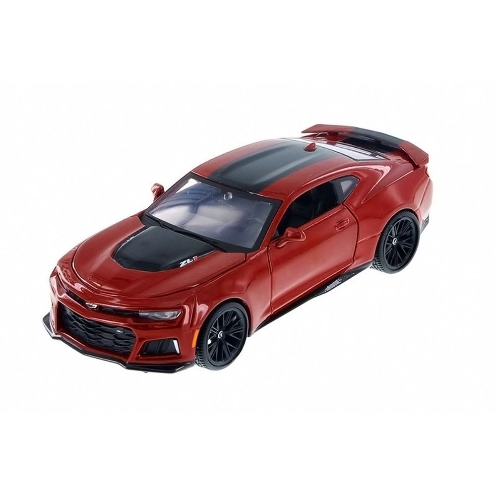 2017 Chevrolet Camaro ZL1 Burgundy 1/24 Diecast Car Model by Motormax view 2