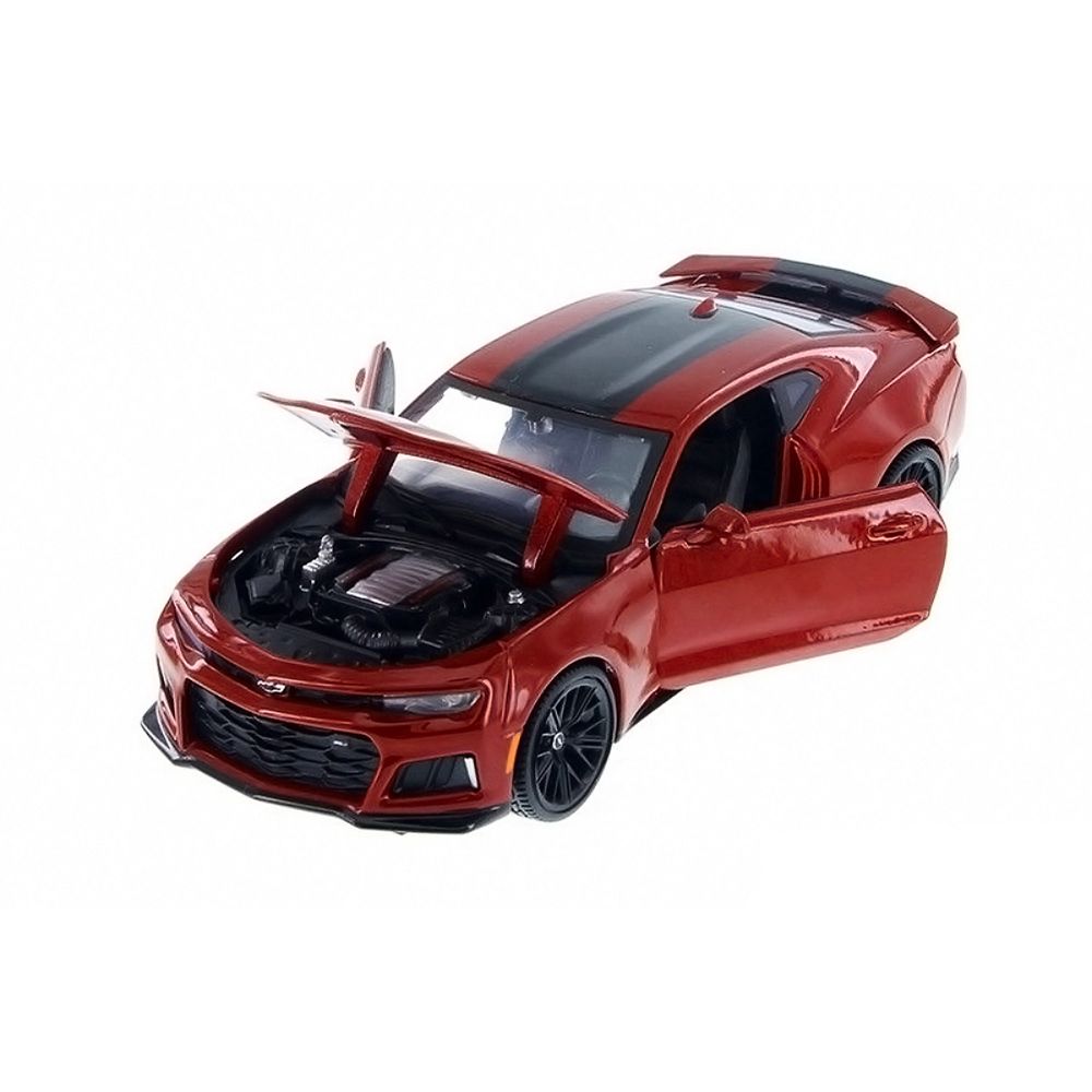 2017 Chevrolet Camaro ZL1 Burgundy 1/24 Diecast Car Model by Motormax view 3