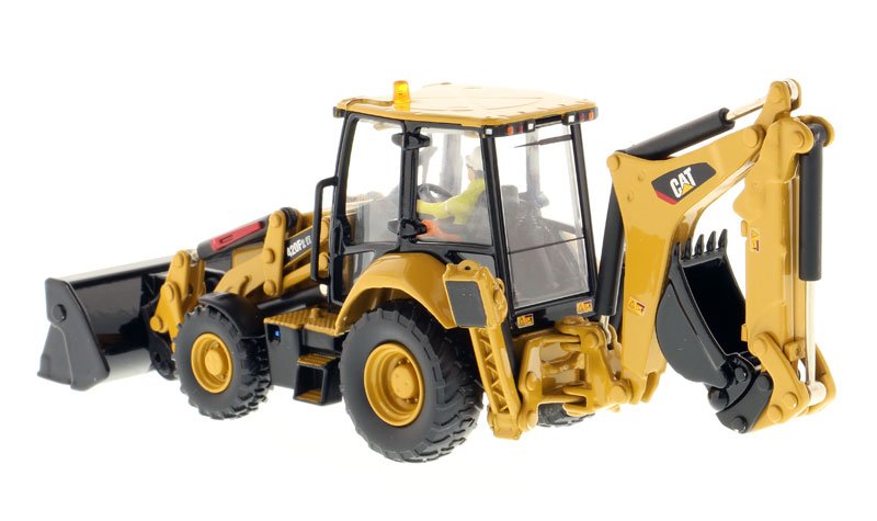 CAT Caterpillar 420F2 IT Backhoe Loader with Operator "High Line Series" 1/50 Diecast Model by Diecast Masters view 2