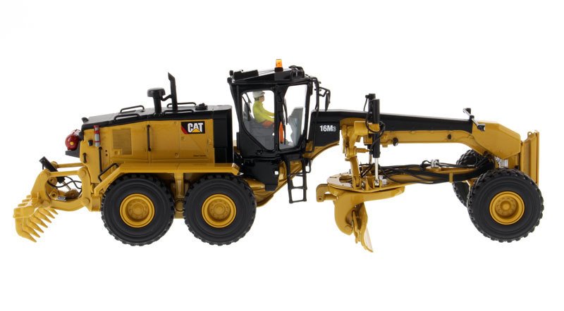 CAT Caterpillar 16M3 Motor Grader with Operator "High Line Series" 1/50 Diecast Model by Diecast Masters view 2