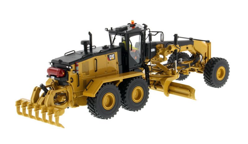 CAT Caterpillar 16M3 Motor Grader with Operator "High Line Series" 1/50 Diecast Model by Diecast Masters view 3