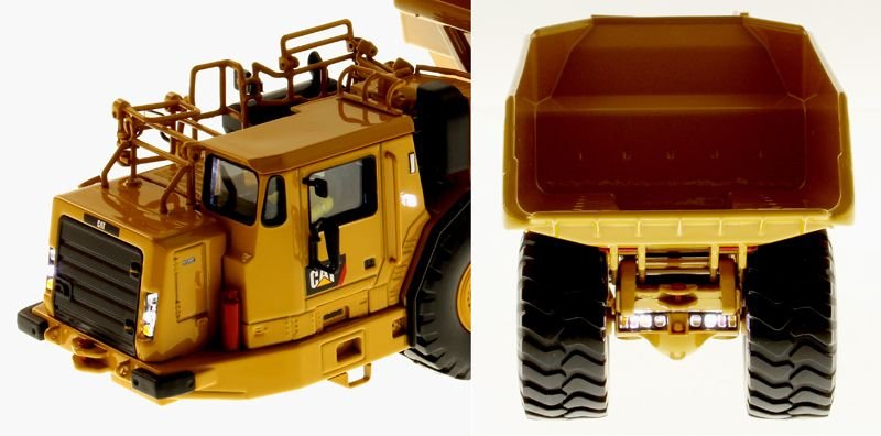 CAT Caterpillar AD60 Articulated Underground Truck with Operator "High Line Series" 1/50 Diecast Model by Diecast Masters view 3