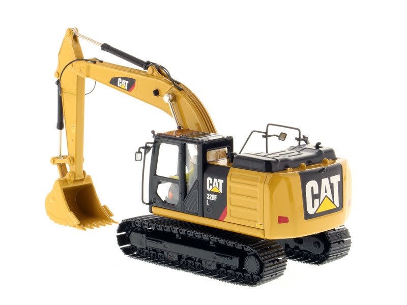 CAT Caterpillar 320F L Hydraulic Excavator with Operator "Core Classics" Series 1/50 Diecast Model by Diecast Masters view 3