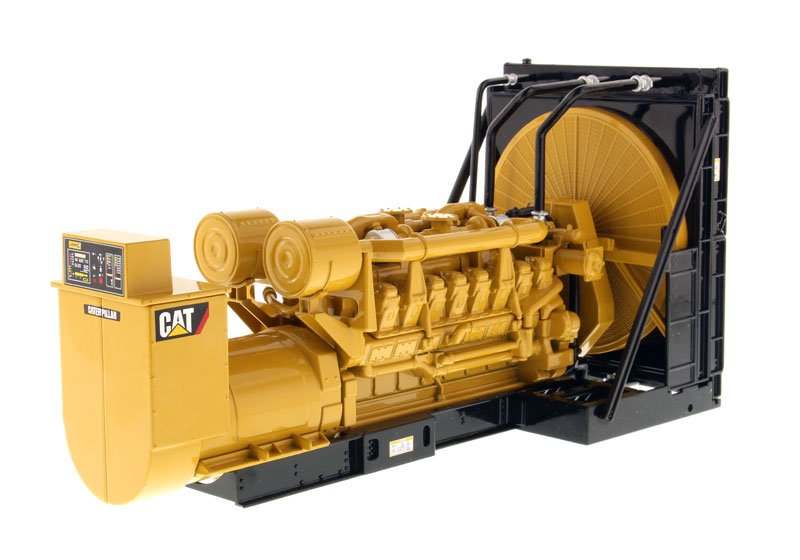 CAT Caterpillar 3516B Engine Generator 3 piece Set "Core Classic" Series 1/25 Diecast Model by Diecast Masters view 3