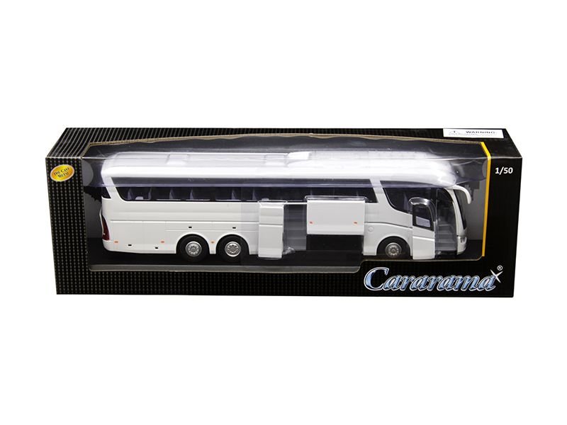 Super Coach Autobus White 1/50 Diecast Model by Cararama view 3