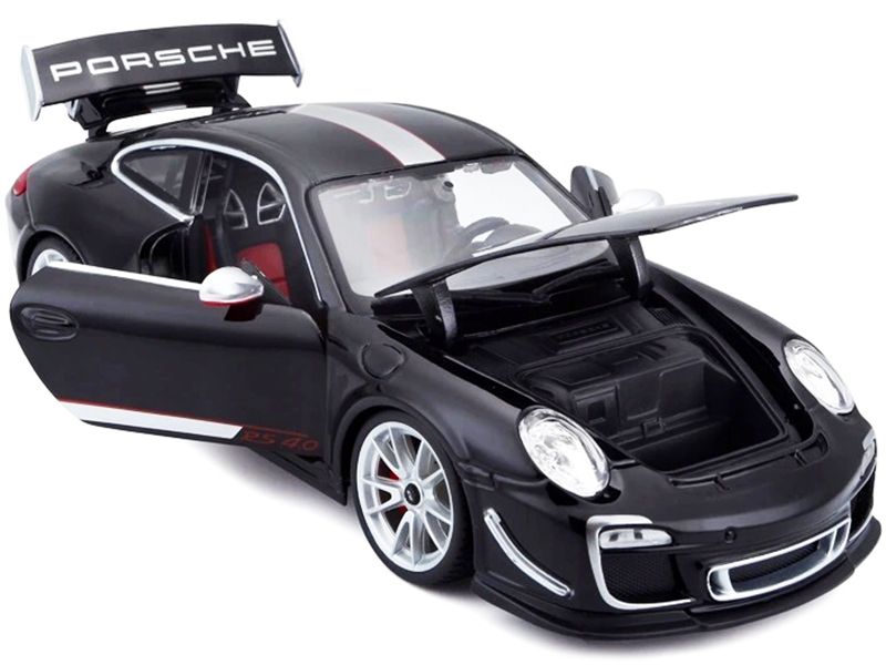 Porsche 911 GT3 RS 4.0 Black 1/18 Diecast Model Car by Bburago view 2