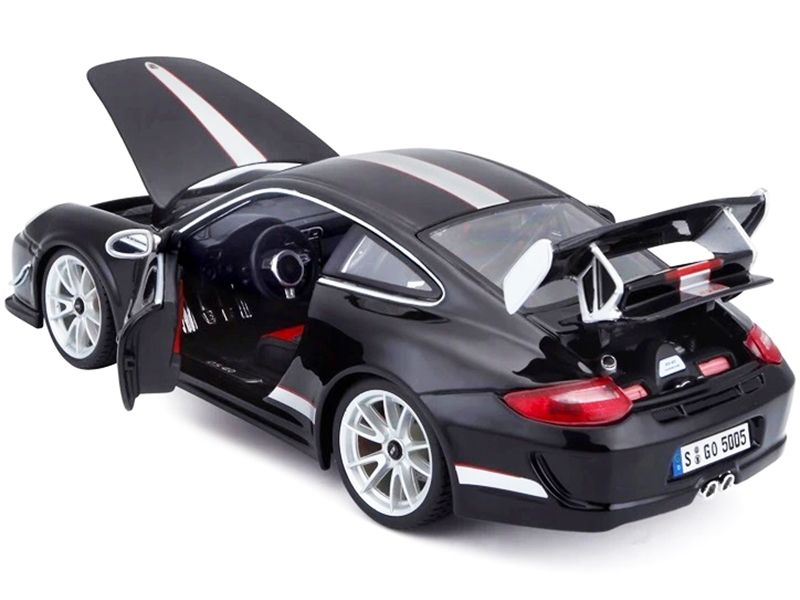 Porsche 911 GT3 RS 4.0 Black 1/18 Diecast Model Car by Bburago view 4