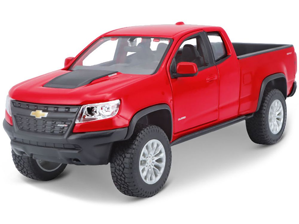 2017 Chevrolet Colorado ZR2 Pickup Truck Red 1/27 Diecast Model Car by Maisto view 2