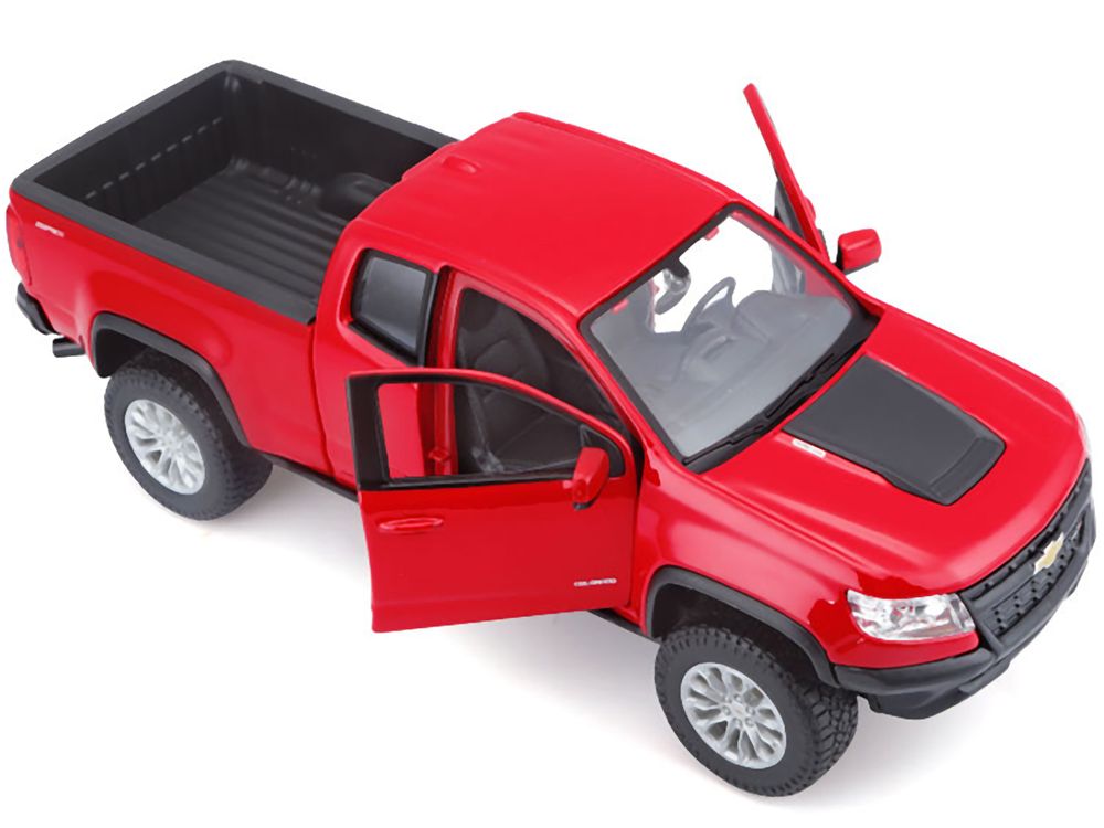 2017 Chevrolet Colorado ZR2 Pickup Truck Red 1/27 Diecast Model Car by Maisto view 3