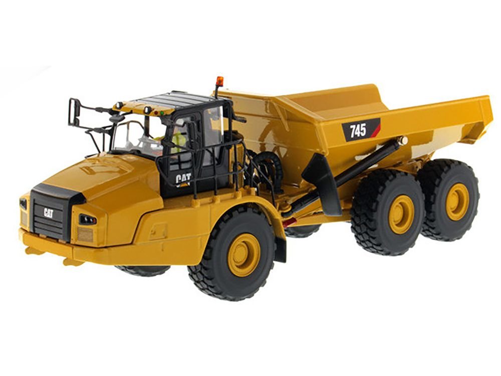 CAT Caterpillar 745 Articulated Dump Truck with Removable Operator "High Line" Series 1/50 Diecast Model by Diecast Masters view 2