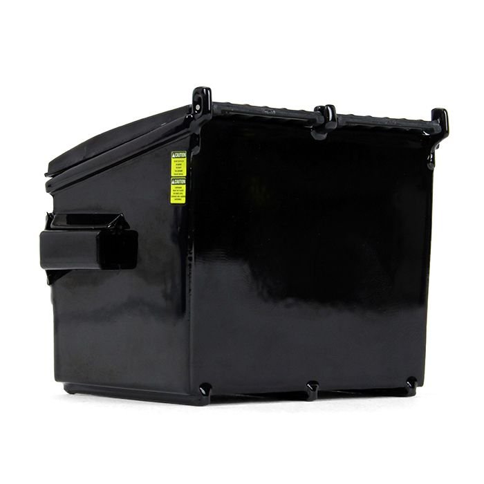 Refuse Trash Bin Black 1/34 Diecast Model by First Gear view 3