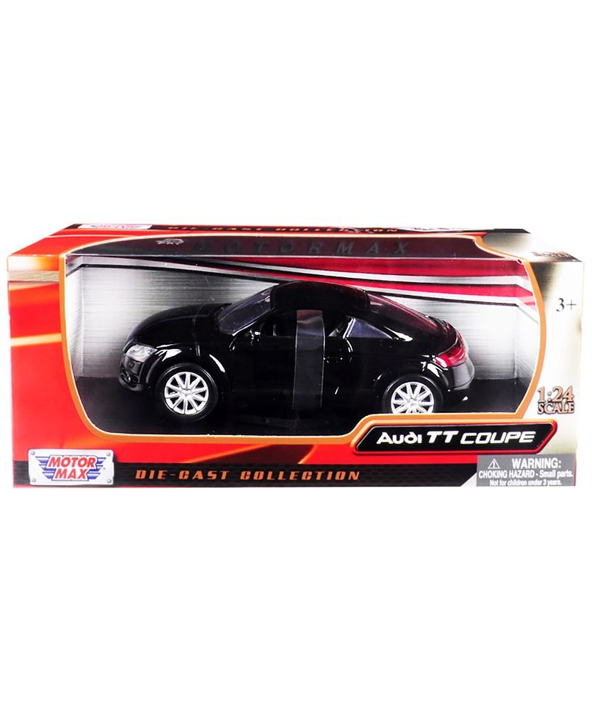 Audi TT Coupe Black 1/24 Diecast Model Car by Motormax view 3