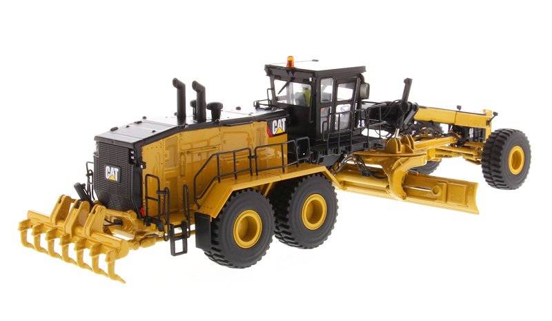 CAT Caterpillar 24 Motor Grader with Operator High Line Series 1/50 Diecast Model by Diecast Masters view 3