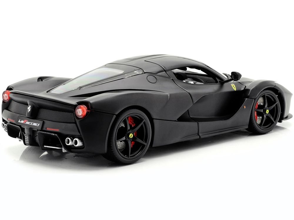 Ferrari LaFerrari F70 Matt Black "Signature Series" 1/18 Diecast Model Car by Bburago view 5