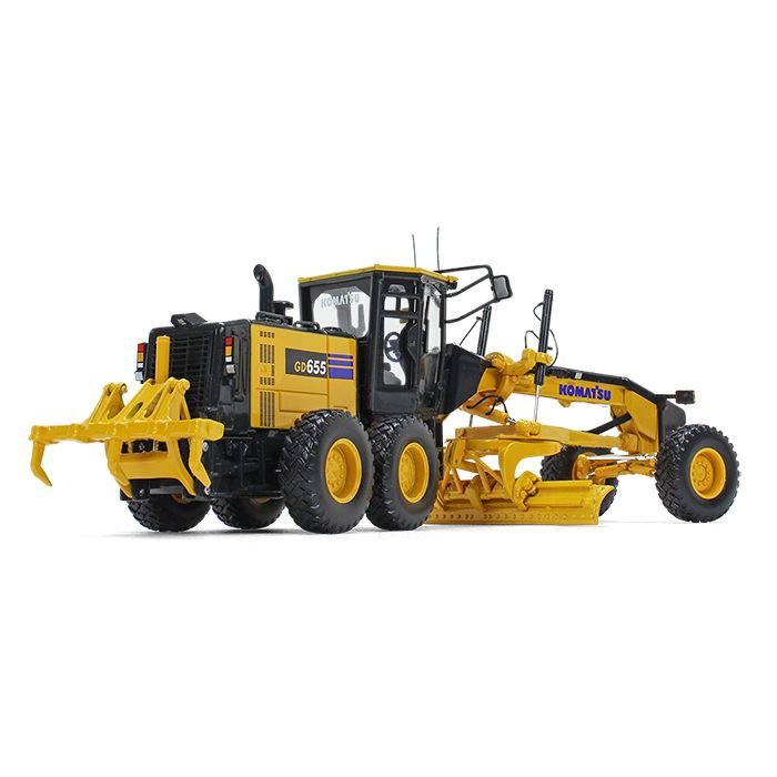 Komatsu GD655-6 Motor Grader with Ripper 1/50 Diecast Model by First Gear view 2