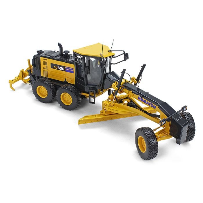 Komatsu GD655-6 Motor Grader with Ripper 1/50 Diecast Model by First Gear view 3