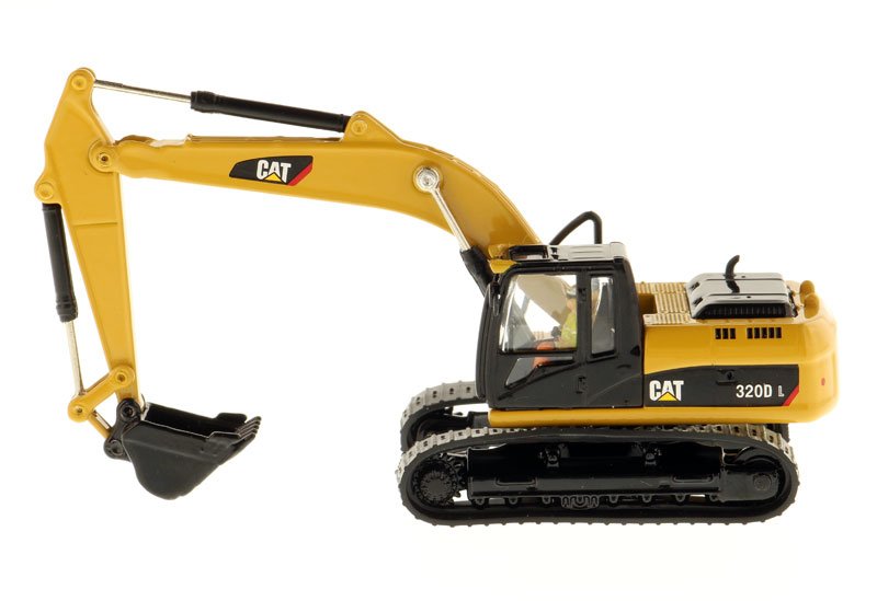 CAT Caterpillar 320D L Hydraulic Excavator with Operator "High Line" Series 1/87 (HO) Scale Diecast Model by Diecast Masters view 2