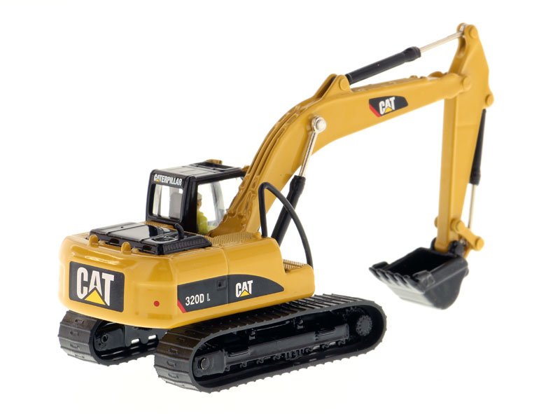 CAT Caterpillar 320D L Hydraulic Excavator with Operator "High Line" Series 1/87 (HO) Scale Diecast Model by Diecast Masters view 3