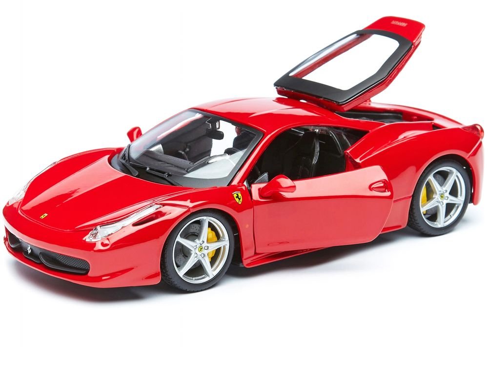 Ferrari 458 Italia Red 1/24 Diecast Model Car by Bburago view 2