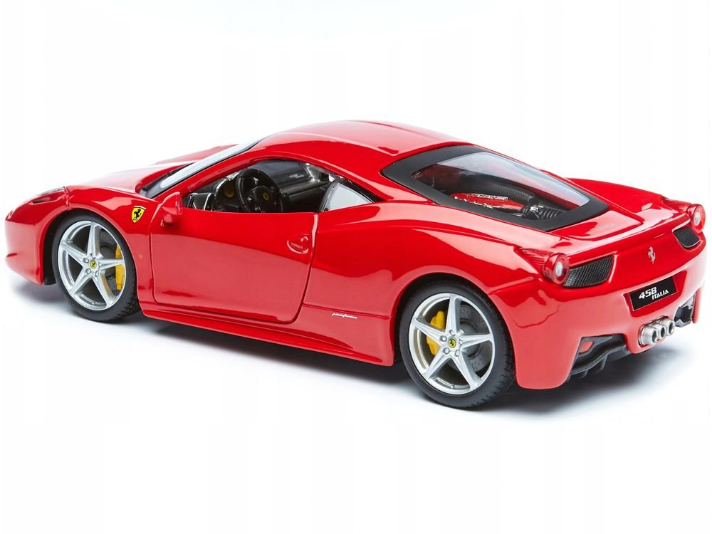 Ferrari 458 Italia Red 1/24 Diecast Model Car by Bburago view 4