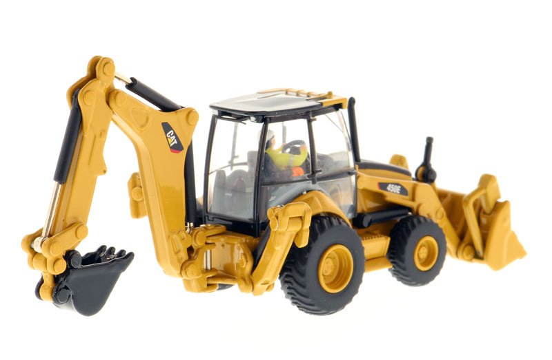 CAT Caterpillar 450E Backhoe Loader with Operator "High Line" Series 1/87 (HO) Scale Diecast Model by Diecast Masters view 3