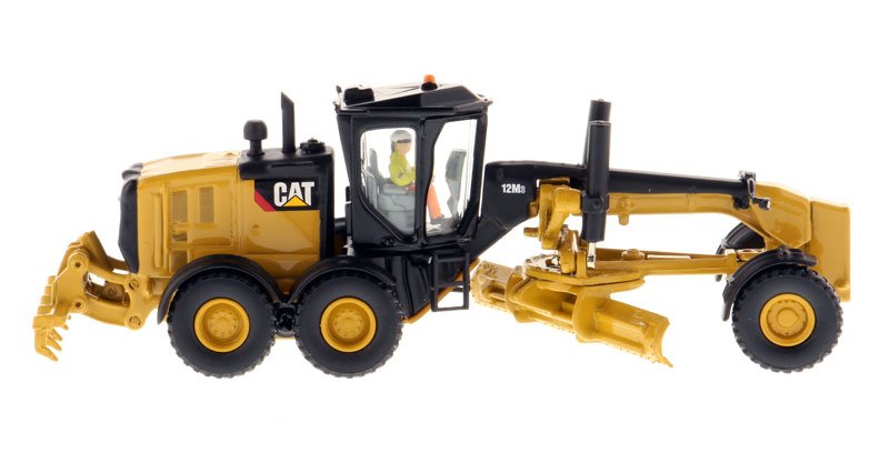 CAT Caterpillar 12M3 Motor Grader with Operator "High Line" Series 1/87 (HO) Scale Diecast Model by Diecast Masters view 3