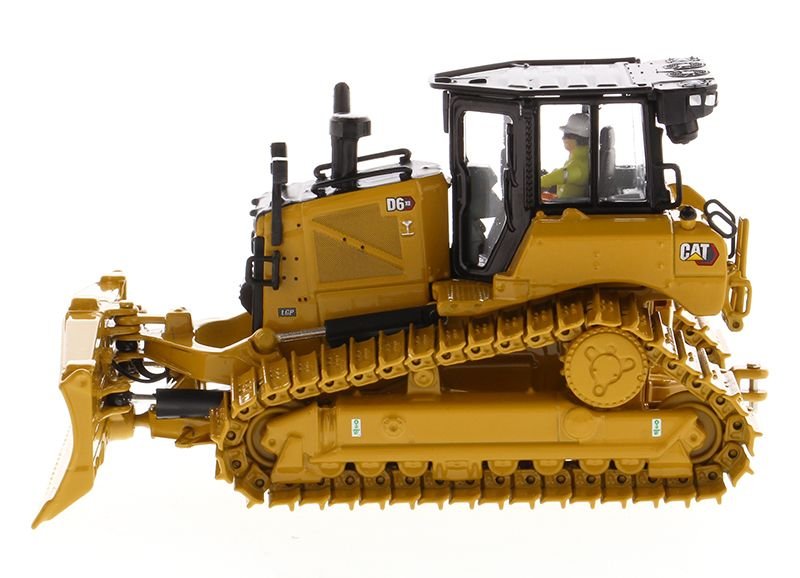 CAT Caterpillar D6 XE LGP Track Type Tractor Dozer with VPAT Blade and Operator "High Line" Series 1/50 Diecast Model by Diecast Masters view 2