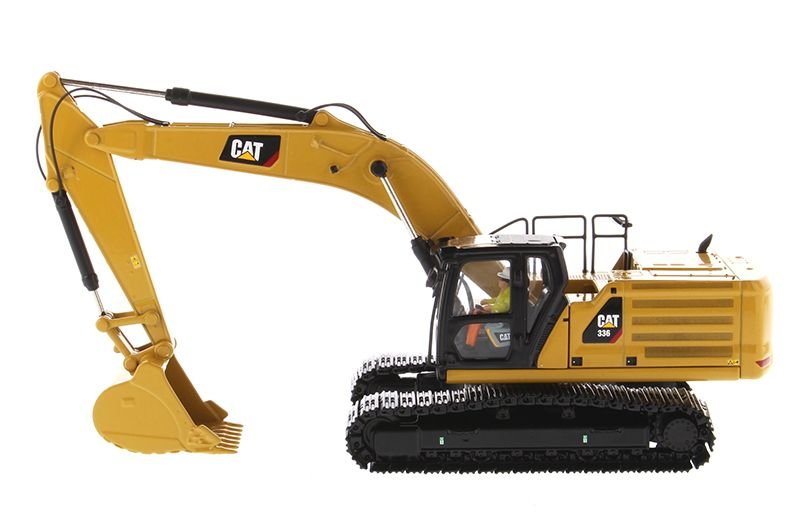 CAT Caterpillar 336 Next Generation Hydraulic Excavator and Operator "High Line" Series 1/50 Diecast Model by Diecast Masters view 2