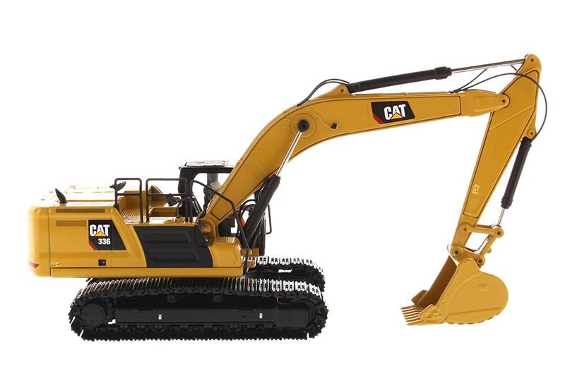 CAT Caterpillar 336 Next Generation Hydraulic Excavator and Operator "High Line" Series 1/50 Diecast Model by Diecast Masters view 3