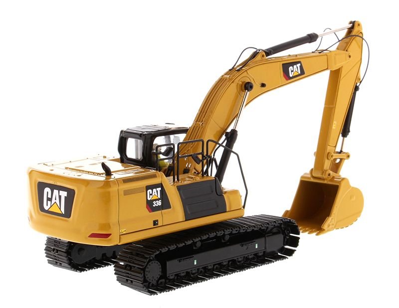 CAT Caterpillar 336 Next Generation Hydraulic Excavator and Operator "High Line" Series 1/50 Diecast Model by Diecast Masters view 4