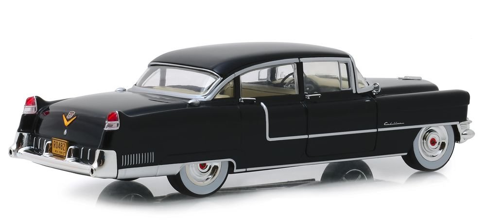 1955 Cadillac Fleetwood Series 60 Black "The Godfather" (1972) Movie 1/24 Diecast Model Car by Greenlight view 2