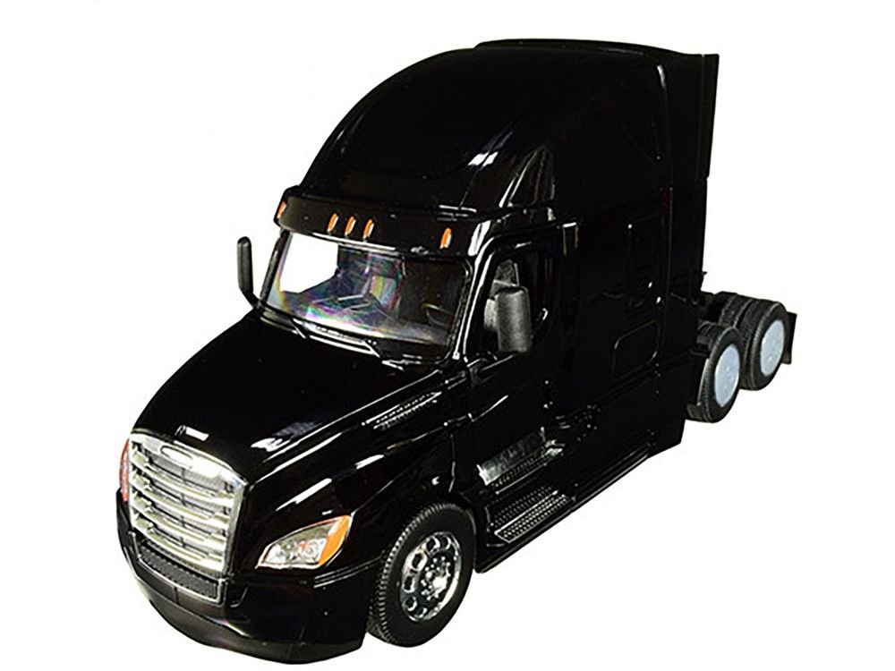 Freightliner Cascadia Truck Black "Transporter" 1/32 Diecast Model by Welly view 2