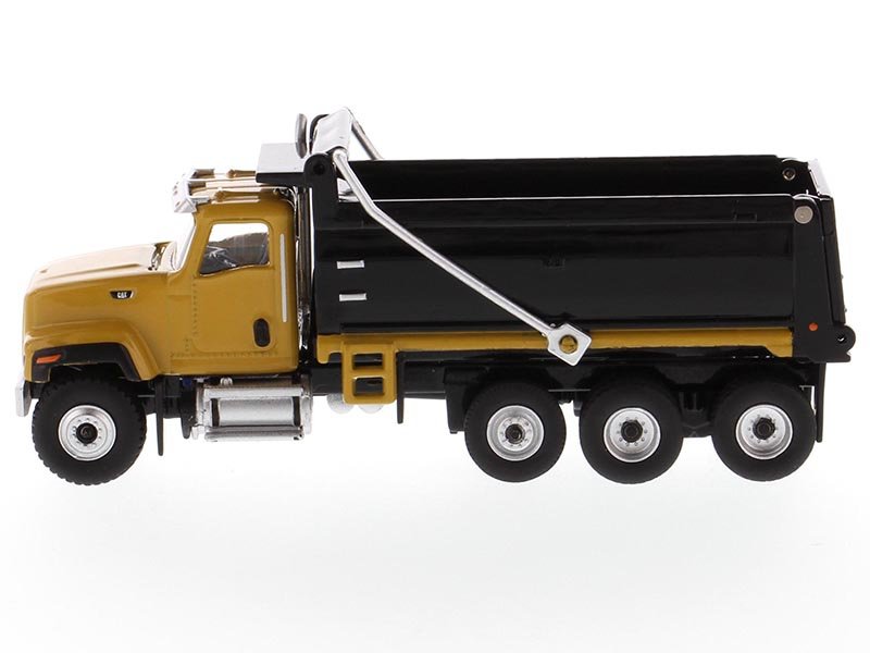 CAT Caterpillar CT681 Dump Truck Yellow and Black "High Line" Series 1/87 (HO) Scale Diecast Model by Diecast Masters view 2