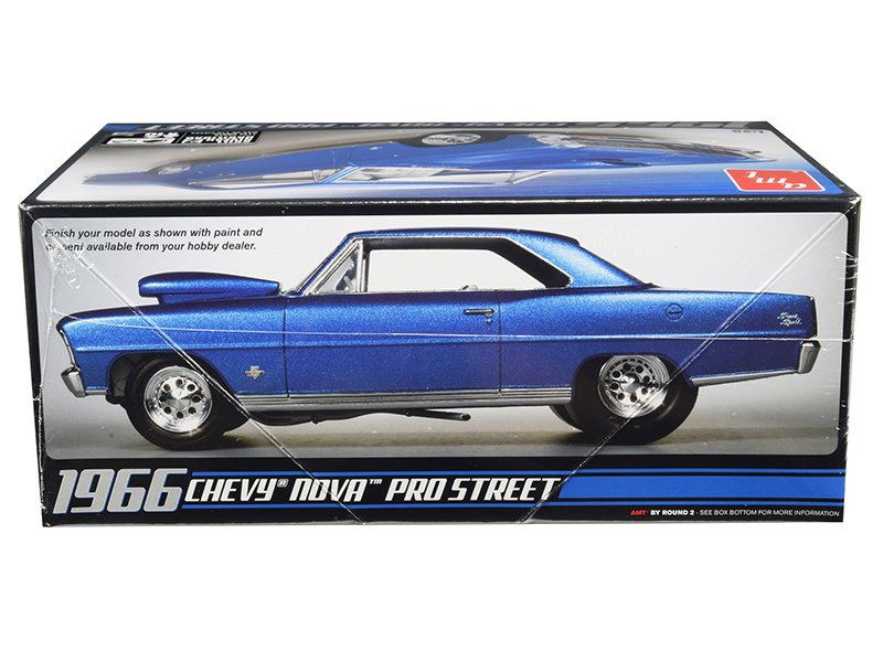 Skill 2 Model Kit 1966 Chevrolet Nova Pro Street 1/25 Scale Model by AMT view 2