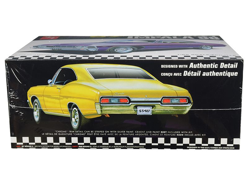 Skill 2 Model Kit 1967 Chevrolet Impala SS 1/25 Scale Model by AMT view 4