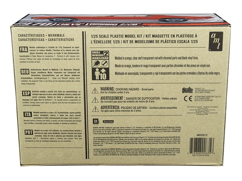 Skill 2 Model Kit 1970 1/2 Chevrolet Camaro Z/28 1/25 Scale Model by AMT view 4