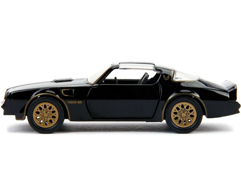 1977 Pontiac Firebird Black "Smokey and the Bandit" (1977) Movie "Hollywood Rides" Series 1/32 Diecast Model Car by Jada view 2
