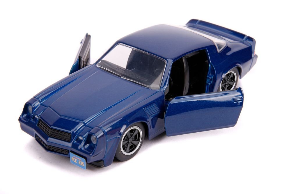 Billy's Chevrolet Camaro Z28 Metallic Dark Blue "Stranger Things" (2016) TV Series "Hollywood Rides" 1/32 Diecast Model Car by Jada view 2