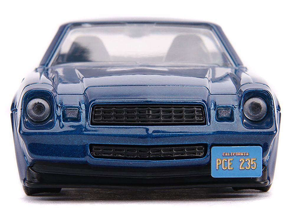 Billy's Chevrolet Camaro Z28 Metallic Dark Blue "Stranger Things" (2016) TV Series "Hollywood Rides" 1/32 Diecast Model Car by Jada view 4