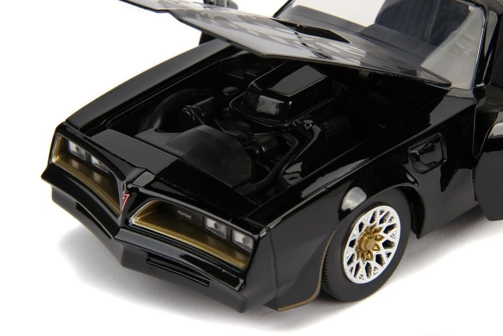 Tego’s 1977 Pontiac Firebird Black "Fast & Furious" Movie 1/24 Diecast Model Car by Jada view 3