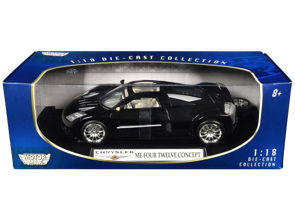 Chrysler Me Four Twelve Black 1/18 Diecast Model Car by Motormax view 3